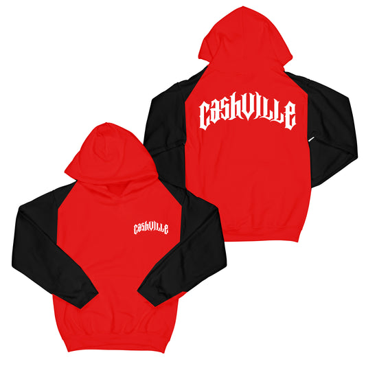 Cashville "2tone Black/Red" Hoodie